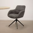 Kick swivel chair Fer - Dark Grey
