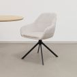 Kick swivel chair Jule - Champagne