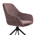 Kick swivel chair Jule - Purple