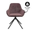 Kick swivel chair Jule - Purple