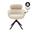 Kick swivel chair Kian - Champagne