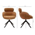 Kick swivel chair Kian - Terra