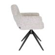 Kick swivel chair Liva - Champagne