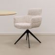 Kick swivel chair Liva - Champagne