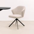 Kick swivel chair Liz - Champagne