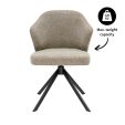 Kick swivel chair Liz - Taupe