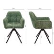 Kick swivel chair Luc - Green