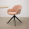 Kick swivel chair Matt - Pink