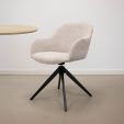 Kick swivel chair Matt - Champagne