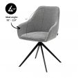 Kick swivel chair Mex - Dark Grey