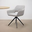 Kick swivel chair Miyo - Grey