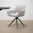 Kick swivel chair Miyo - Grey