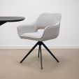 Kick swivel chair Miyo - Grey