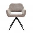 Kick swivel chair Miyo - Taupe