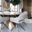 Kick swivel chair Miyo - Taupe