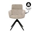 Kick swivel chair Niek - Beige