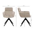 Kick swivel chair Niek - Beige