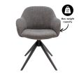Kick swivel chair Noel - Dark Grey