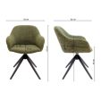 Kick swivel chair Noel - Green