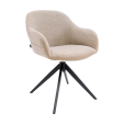 Kick swivel chair Noel - Taupe