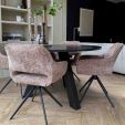 Kick swivel chair Nori - Grey