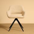 Kick swivel chair Nori - Crème