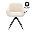 Kick swivel chair Nori - Crème