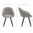 Kick swivel chair Olof - Grey