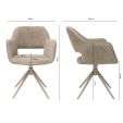 Kick swivel chair Owen - Beige