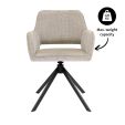 Kick swivel chair Pax - Taupe