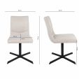 Kick swivel chair Sam Texture - Champagne