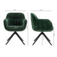 Kick swivel chair Stan - Dark Green