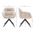 Kick swivel chair Stan - Beige