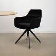 Kick swivel chair Tom - Black