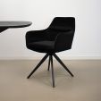 Kick swivel chair Tom - Black