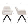 Kick swivel chair Tom Texture - Champagne