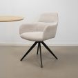 Kick swivel chair Tom Texture - Champagne