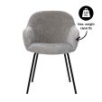 Kick dining chair Arda - Grey