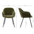 Kick dining chair Arda - Green
