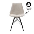 Kick dining chair Bren - Champagne