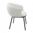 Kick Duke Dining Chair - Black/White - Black/white melange