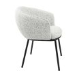 Kick Duke Dining Chair - Black/White - Black/white melange
