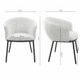 Kick Duke Dining Chair - Black/White - Black/white melange