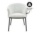Kick Duke Dining Chair - Black/White - Black/white melange