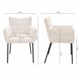 Kick dining chair Goos - Crème