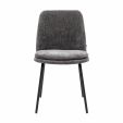 Kick dining chair Jet - Dark Grey
