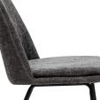 Kick dining chair Jet - Dark Grey