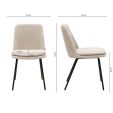 Kick dining chair Jet - Champagne