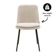 Kick dining chair Jet - Champagne