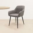 Kick dining chair Jip - Dark Grey